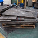 overlay welding process steel sheet