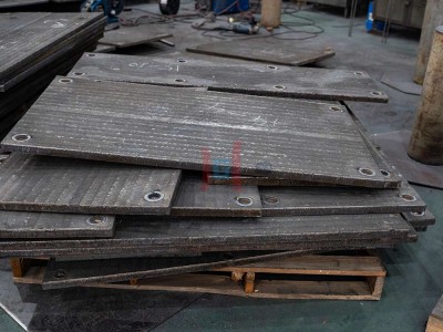 chromium carbide are overlay welded