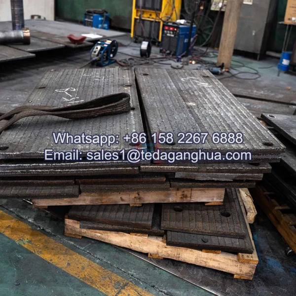 Placa bimetálica resistente al desgaste