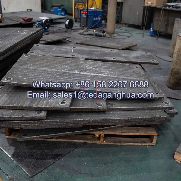 Placa bimetálica resistente al desgaste