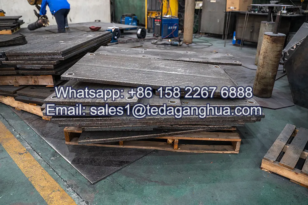 Placa bimetálica resistente al desgaste