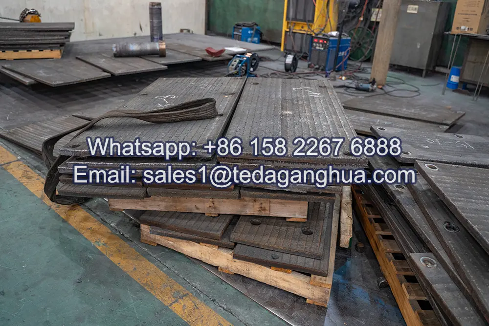 Placa bimetálica resistente al desgaste