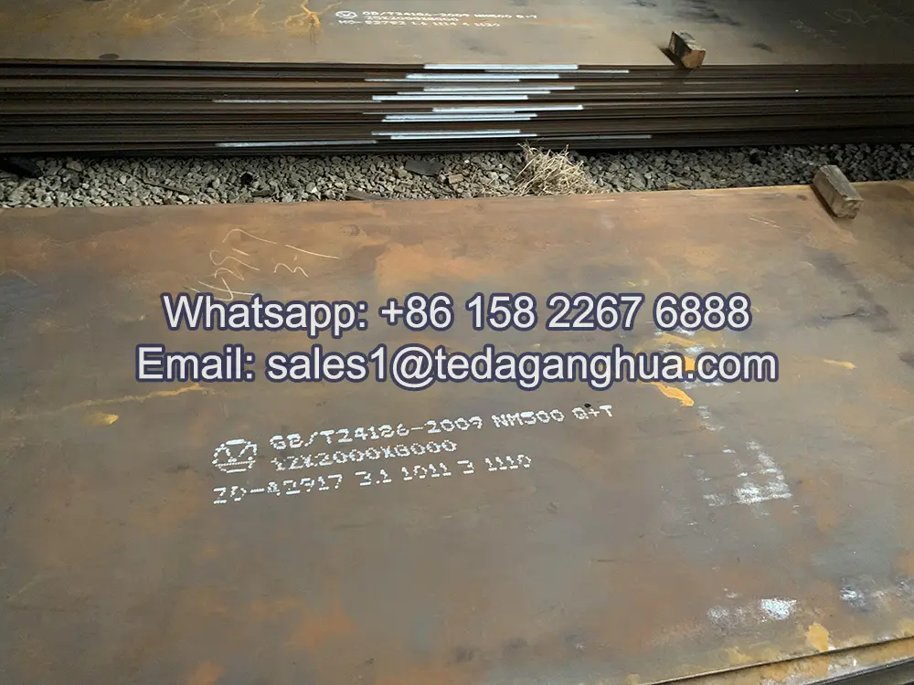 chapa antidesgaste de acer
